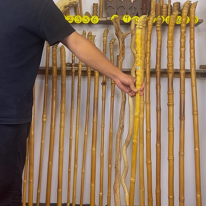 2875玉竹杖登山杖手持拐棍