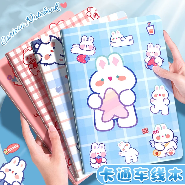卡通笔记本本子a5记事本日记本小学生专用加厚记录本软面抄横线本