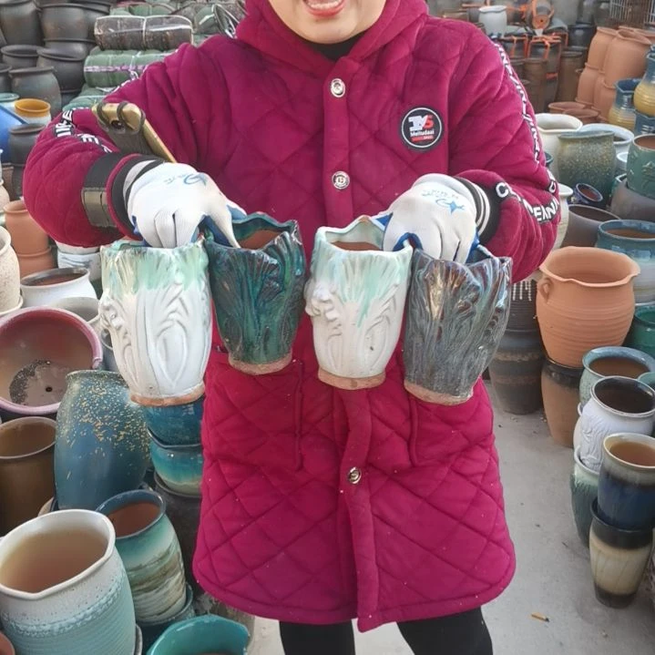 红陶口9高15瑕疵颜随机四个