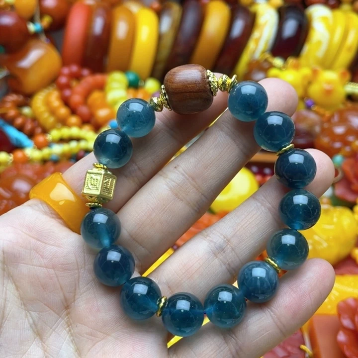 树脂制品44号蓝色手串