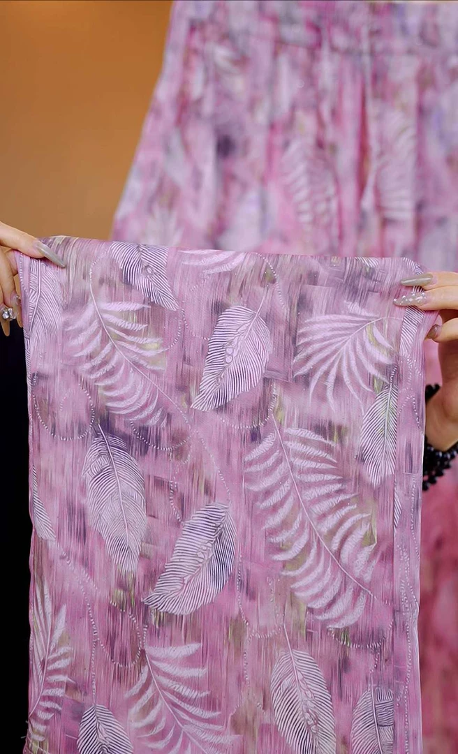 杭州专柜2025夏季新款超仙叶子直筒裤.2