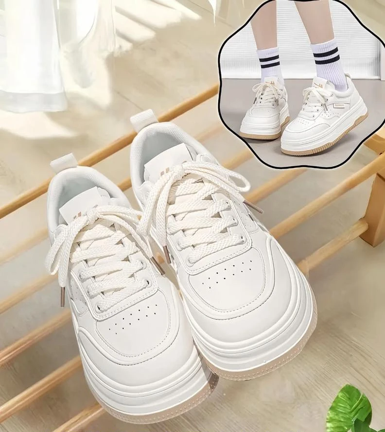 小白鞋注压低帮冬季秋季韩版青年休闲板鞋圆头春秋