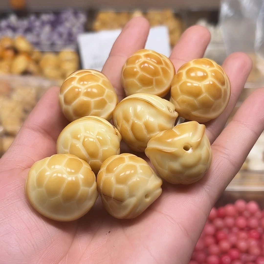 手串菩提根/象牙果5颗大尺寸富甲有裂