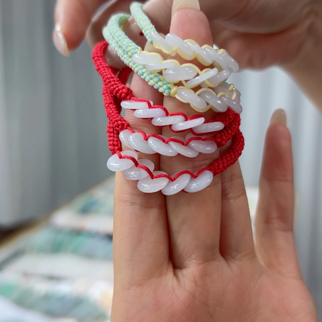 未镶嵌手链翡翠多样性发一