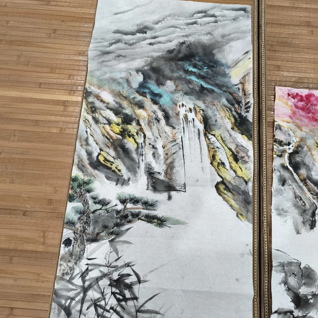 装饰品宣纸作品：山水  适合客厅装饰