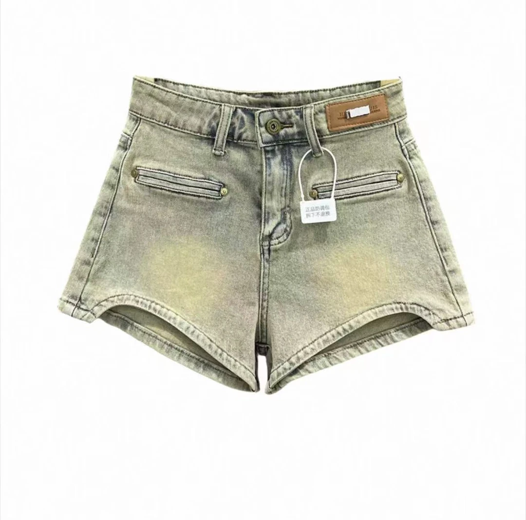 【整款】【编号501-599】【默认微瑕】夏季牛仔百搭复古辣妹短裤短裙
