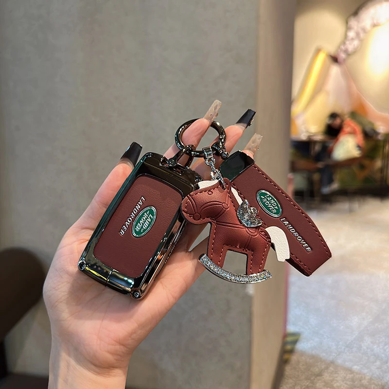 适用路虎揽胜极光L钥匙套发现4/5神行者卫士110运动版金属扣壳