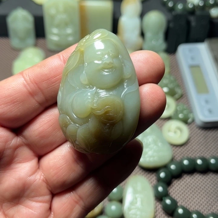 和田玉（糖玉）未镶嵌挂件