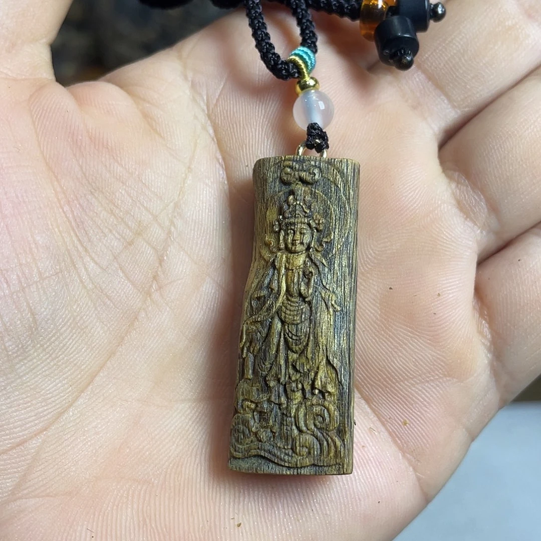 沉香沉香碎屑奇楠沉香老料观音菩萨