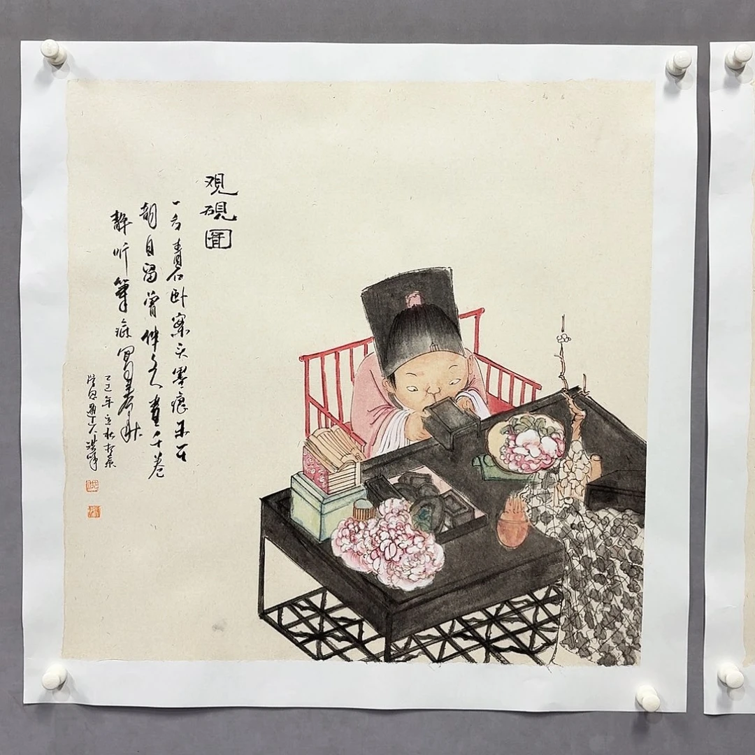 国画亲笔手绘放心去藏