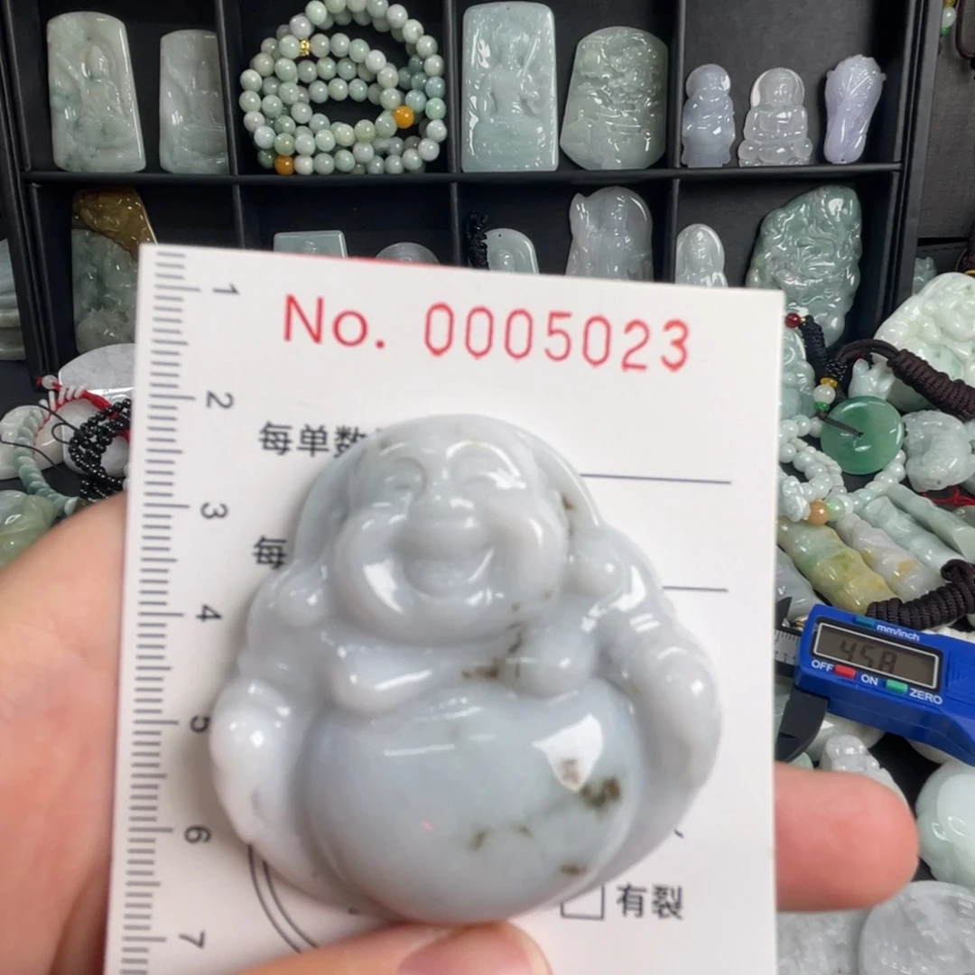 翡翠未镶嵌吊坠(不含链)微瑕