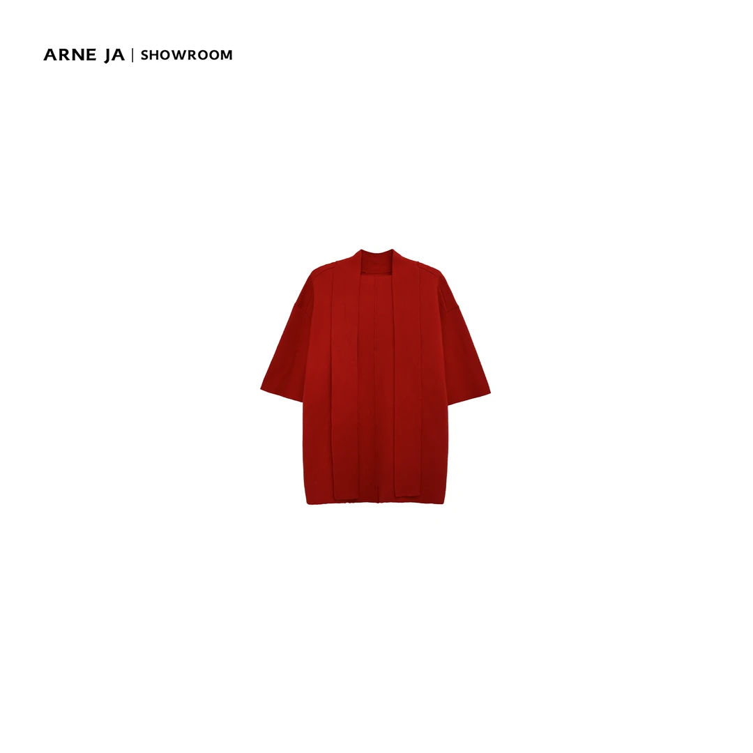 ARNE JA｜“松弛时髦精”飘带设计感前后两穿羊毛针织衫D3M3046S