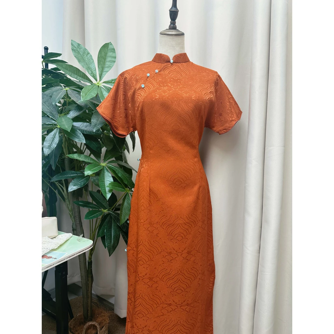 【山海】s-3xl/2025年新款改良小个子中长款气质旗袍