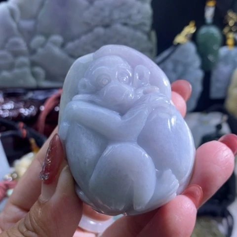 【闪购商品】颈饰未镶嵌翡翠猴子