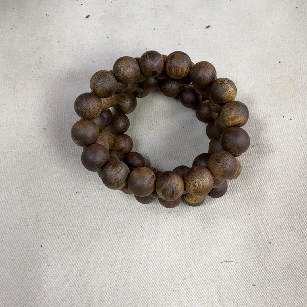 沉香手串绿奇楠单圈约1.4-18多样性发一条