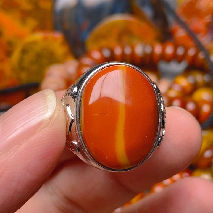 玛瑙/玉髓未镶嵌戒指