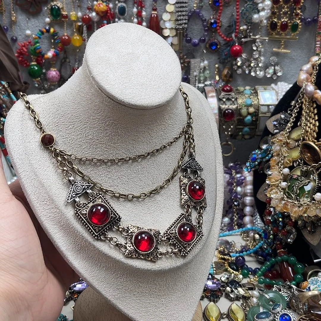 锌合金锡合金合金复古金项链