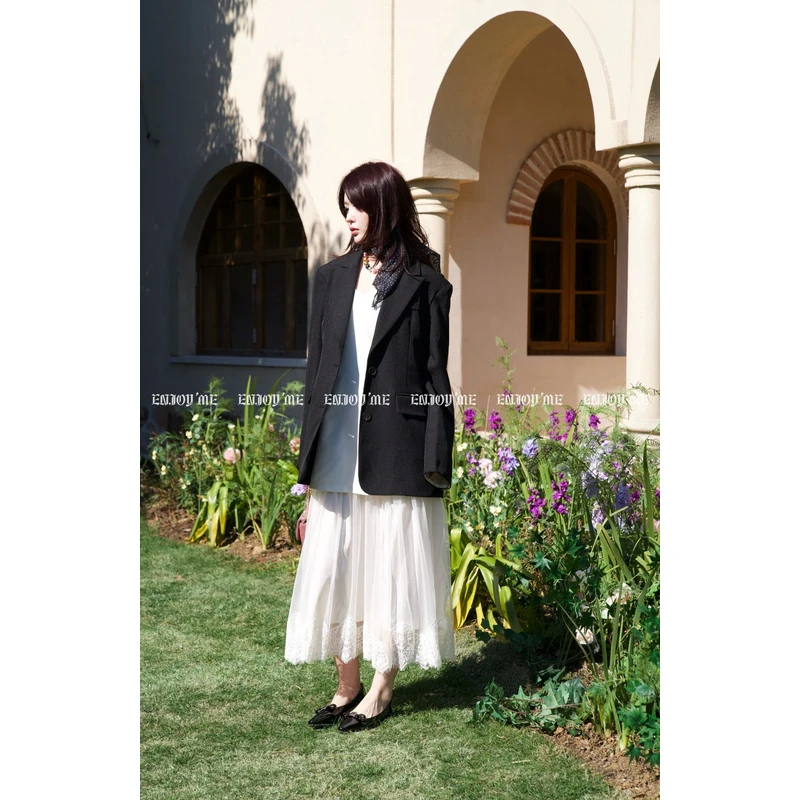 【门店同款】ENJOY春季“绮梦繁花”翻边袖西装160705860