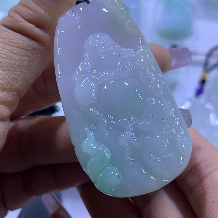 翡翠未镶嵌颈饰天然翡翠A货吊坠