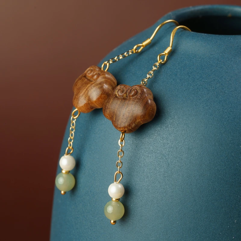 【叮咛】老山檀耳饰（多样性发其一）