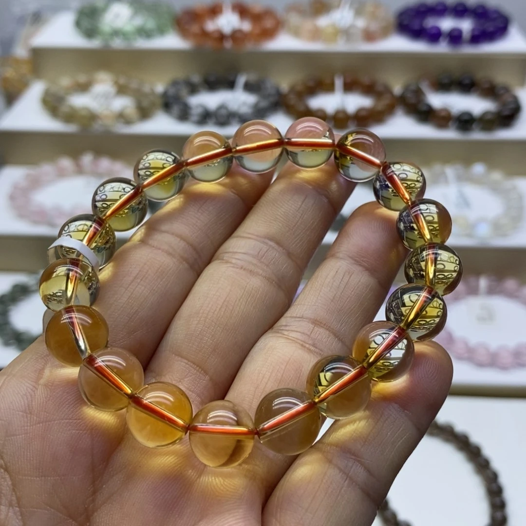 水晶手链未镶嵌巴西黄10.8m