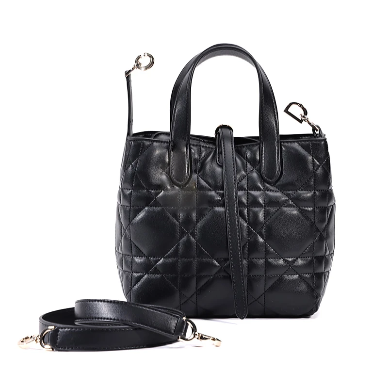 【晞晞专属】2025新款时尚百搭潮流竖版土著单肩斜挎女包 9898-黑色