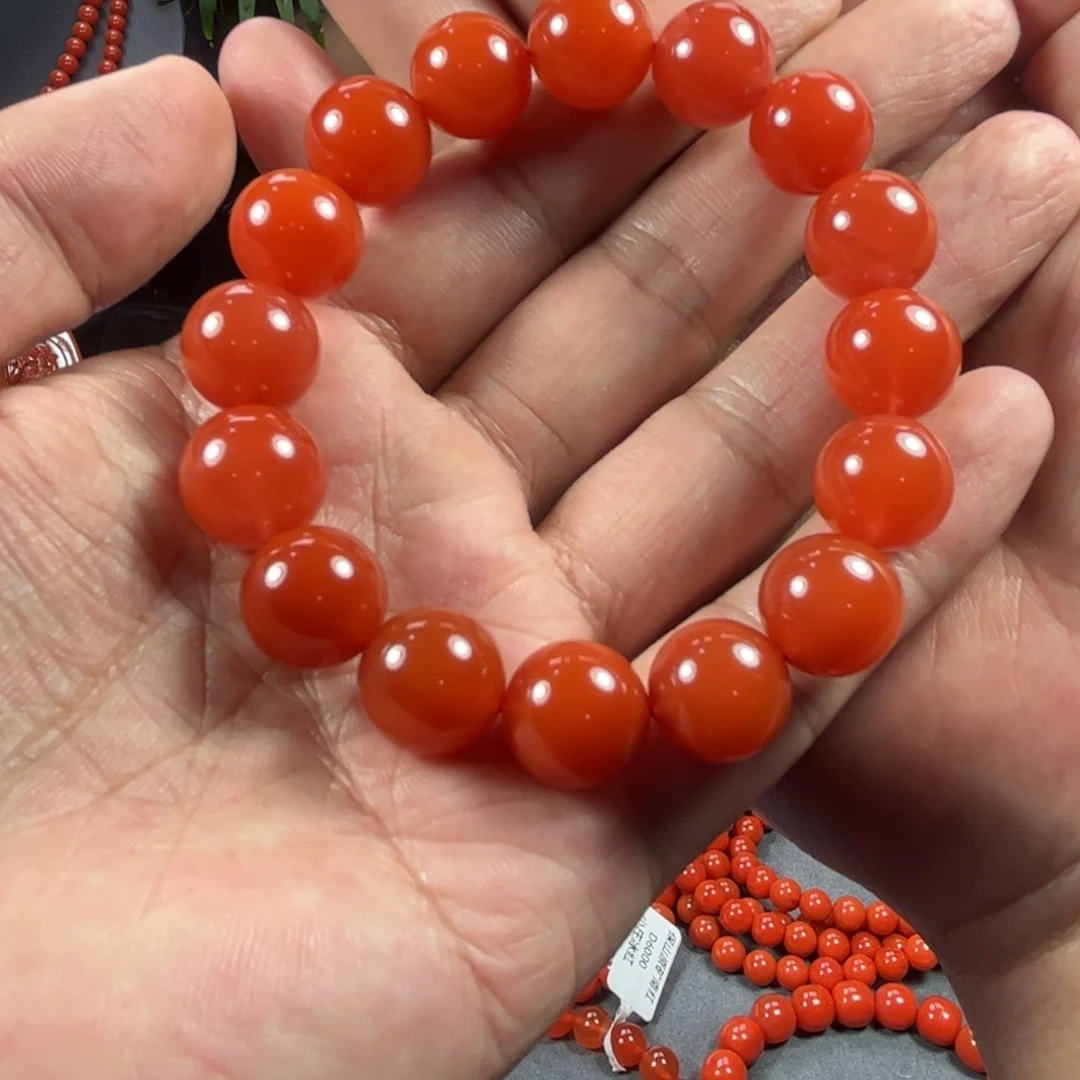 手链未镶嵌南红玛瑙大*熊