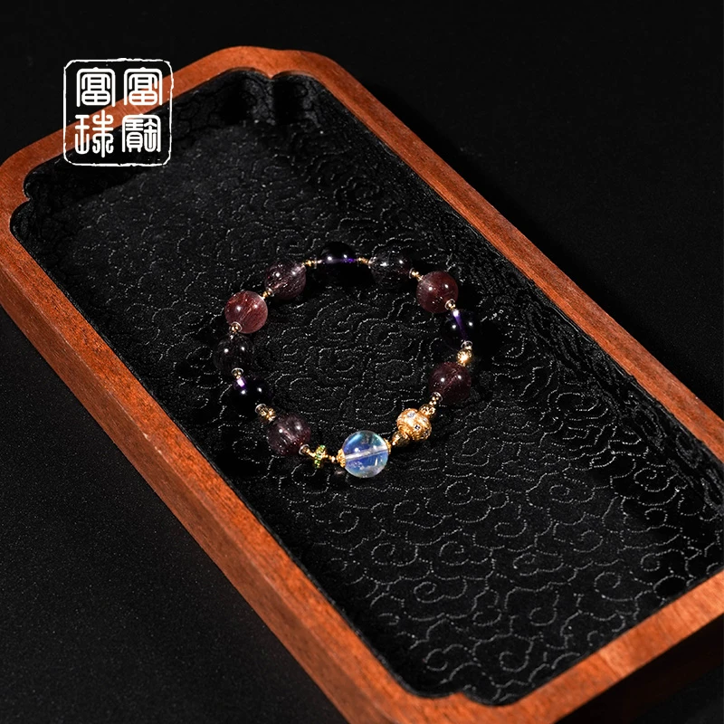 【点亮】富富珠宝 水晶18k金百搭手串（天然珠宝多样性发）