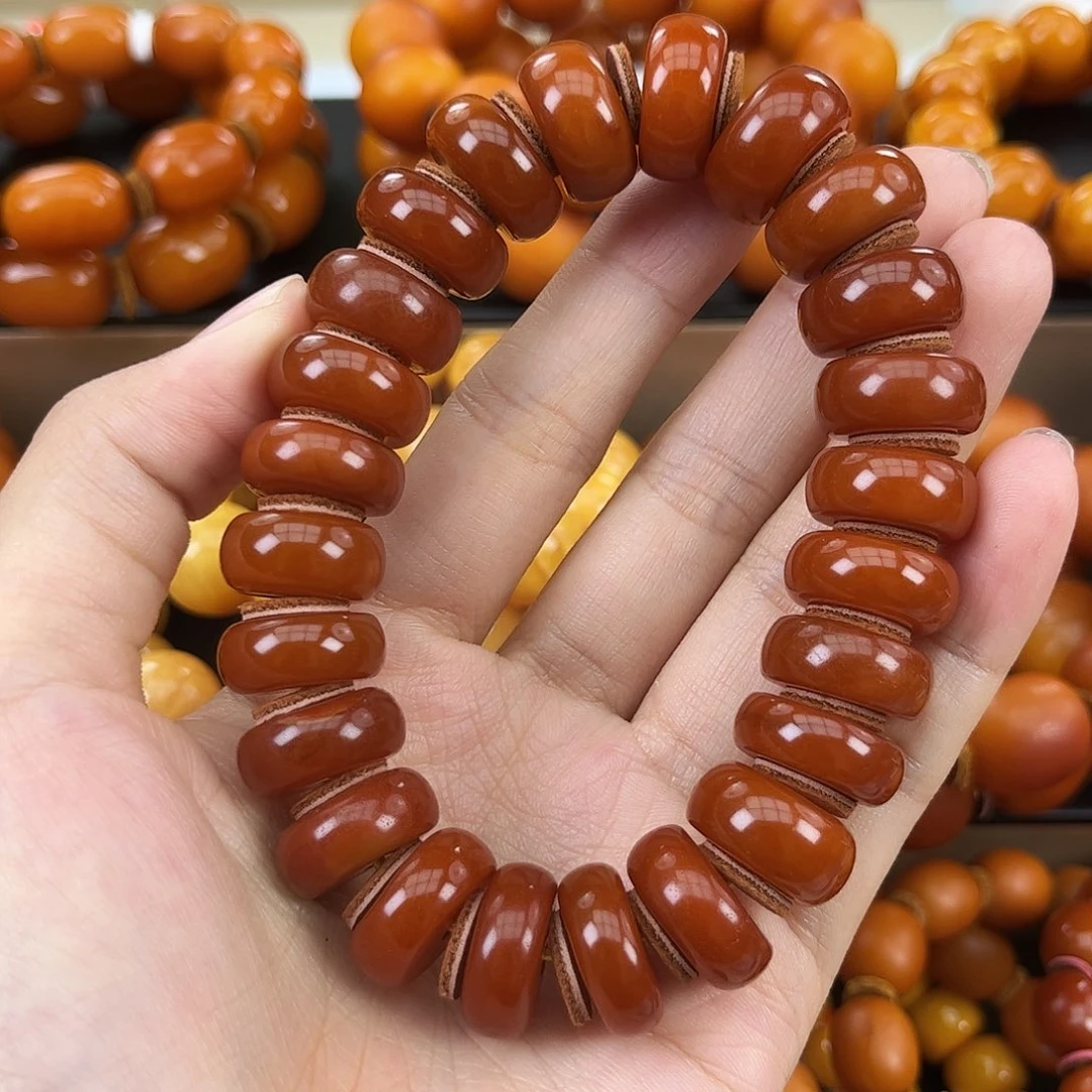 琥珀颈饰未镶嵌蜜蜡