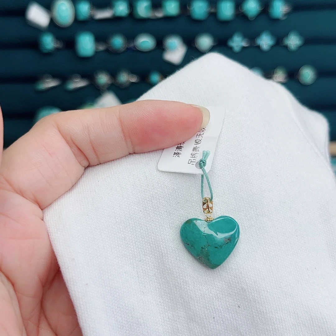 绿松石18K金镶嵌绿松石