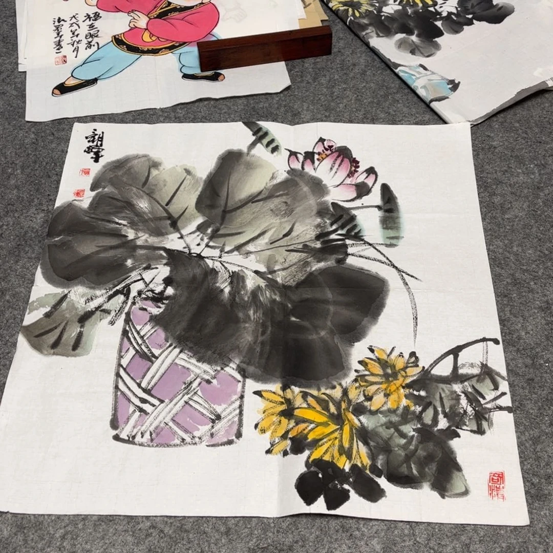 国画12.16纯手绘无边框作品