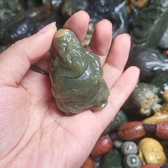 岫岩河磨玉（透闪石质玉）未镶嵌挂件