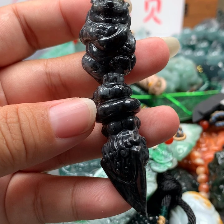 翡翠项链未镶嵌保真天然A货翡翠