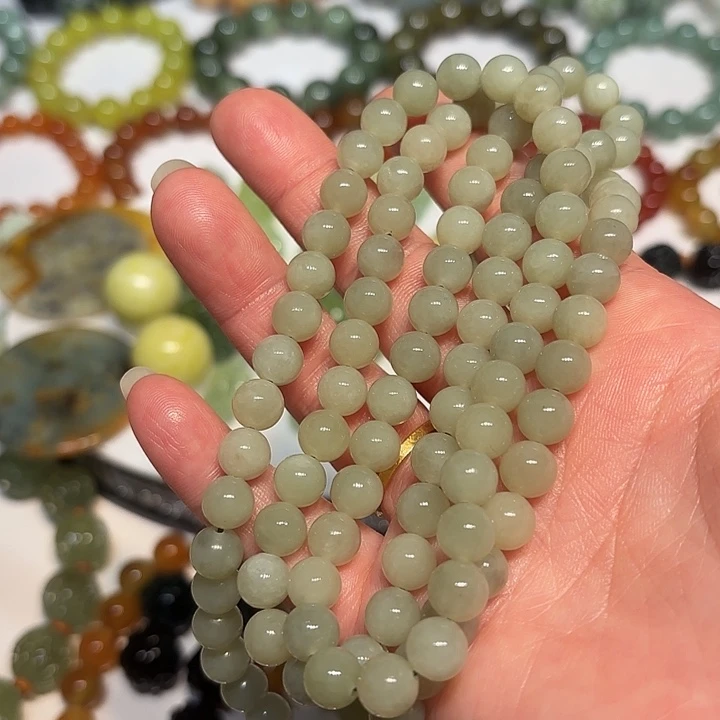 蛇纹石玉未镶嵌手串