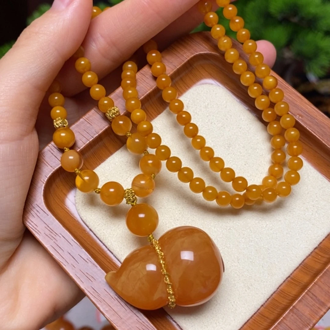 【闪购商品】蜜蜡颈饰未镶嵌项链