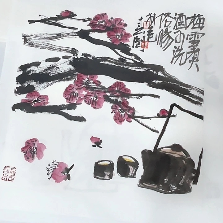 大***翼国画崔春刚国画作品