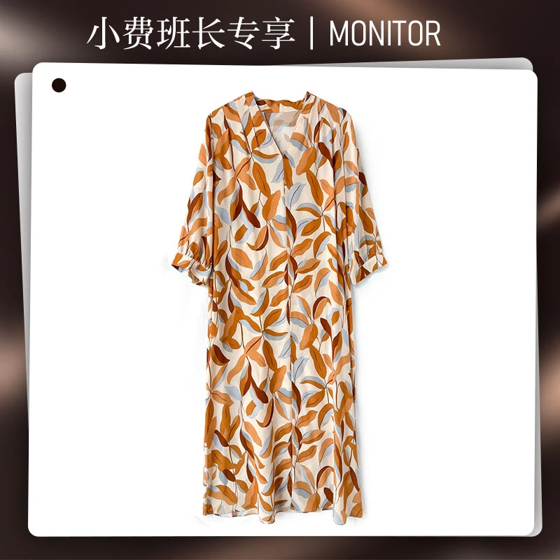 【小费班长专享】高端真丝裙16姆米03双绉桑蚕丝连衣裙女YYQ22-842