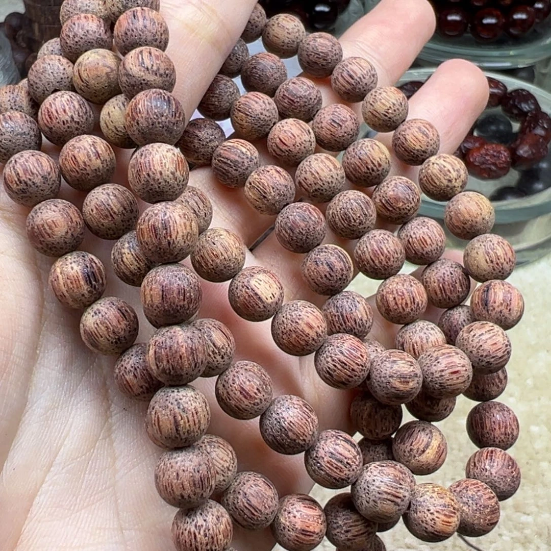 降真香缅甸小叶降真香0.8/108颗胭脂红白油超一
