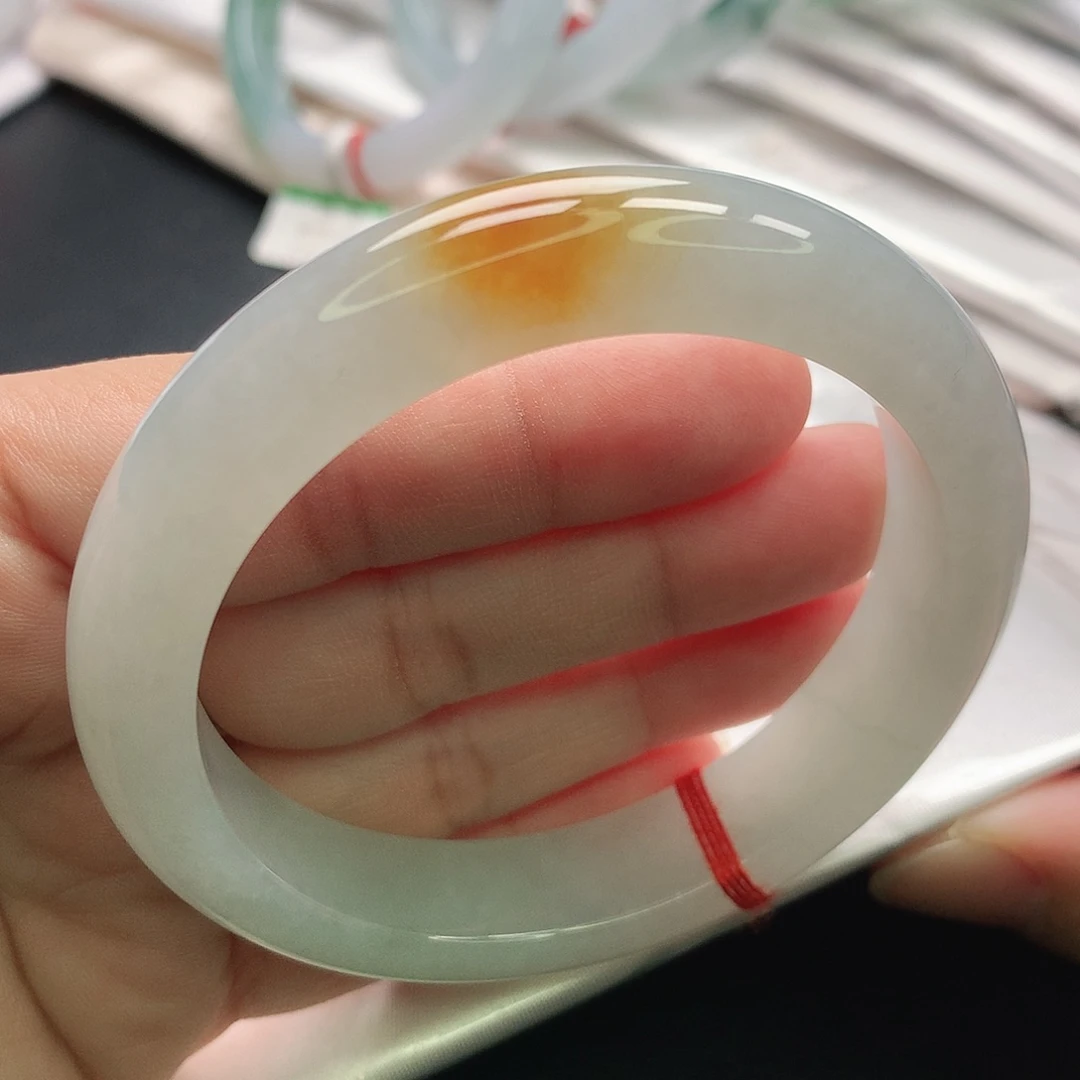 翡翠未镶嵌手镯缅甸56