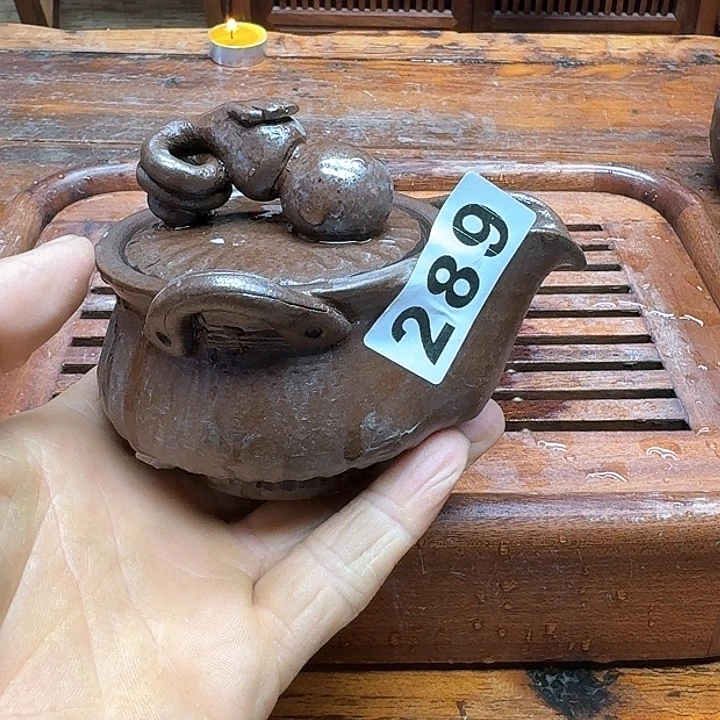 纯手工制作粗陶茶具