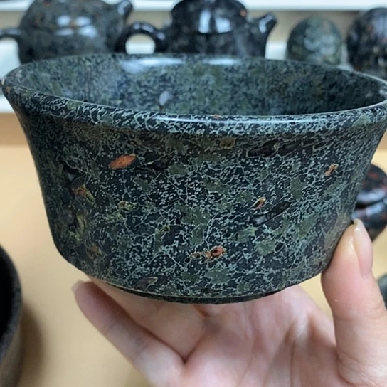 用***1玉福茶具瓷安山玉