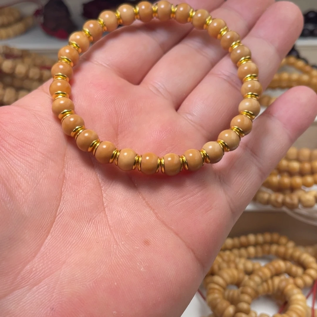 龙脊菩提吊坠11年龙脊老料8圆金盾手串无科技