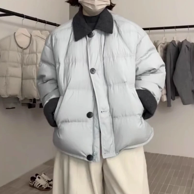 独特设计感韩版宽松百搭棉衣2025冬季今年流行短款保暖小个子外套