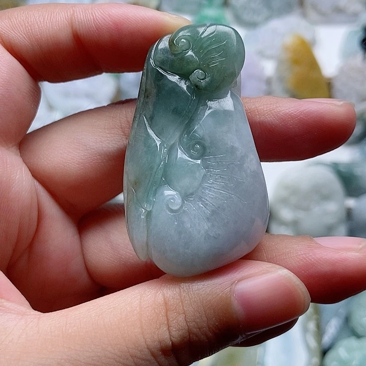 翡翠未镶嵌吊坠(不含链)1