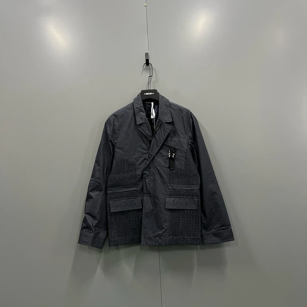 未使用 DIOR/迪奥 (ll) 深蓝色锁扣设计夹克 48 52 012998