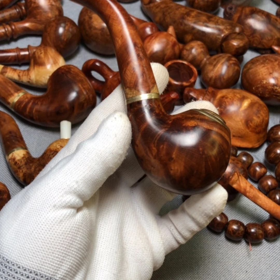 【闪购商品】木麻梨疙瘩火琉璃手把件