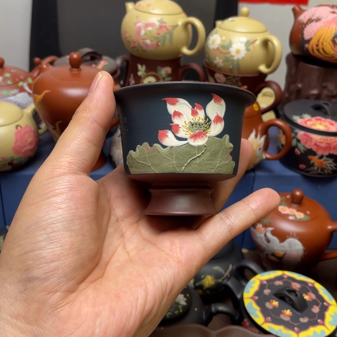 紫砂茶杯紫砂主人杯100cc