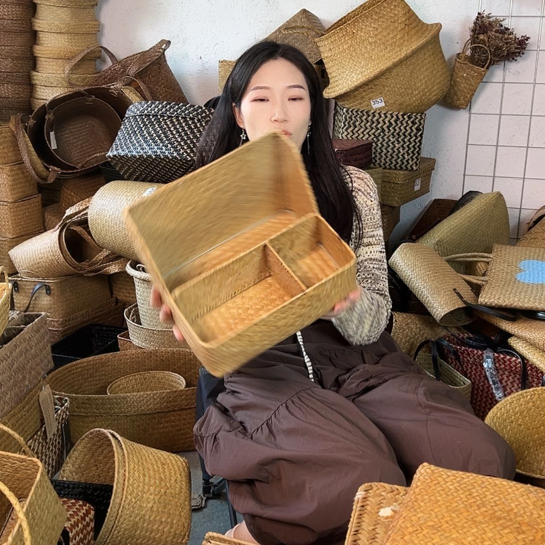 草编草编包/草编收纳盒微瑕疵