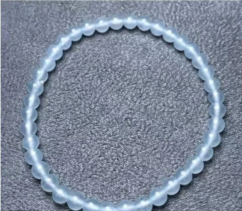 缅料翡翠A货卡4mm 正冰手串 多样性发（编号2）