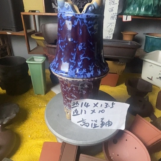 宜兴紫砂花盆高温釉